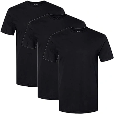 Imagen de Gildan Camisetas elásticas de algodón, múltiple Ropa Interior, Black Soot (Paquete 3), Medium (Pack 3) para Hombre