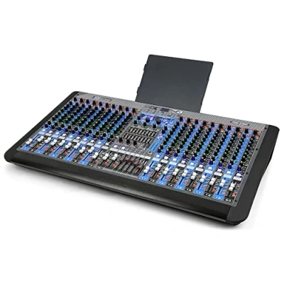 Imagen de Power Dynamics PDM S2004 Mesa de Mezclas 20 Canales con procesador efectos DSP 256 efectos, reproductor MP3 USB, bluetooth integrado, salida XLR balanceada, sub y monitores