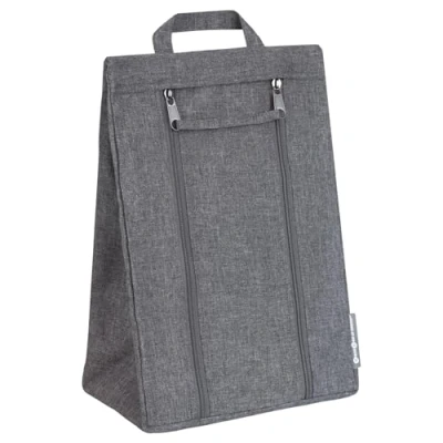 Imagen de Bigso Box of Sweden bolsa para zapatos de tela y con asa Funda cremallera poliéster Organizador viaje la maleta, o el armario gris