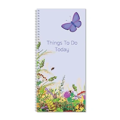 Imagen de Exacompta Ref GS004Z Cuaderno «Things To Do Today», papel de 90 g/m², 140 mm x 297 mm, 40 hojas rayado con diseño mariposa, ideal para organizarse