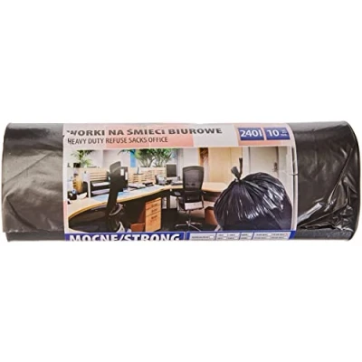Imagen de Office Products 22021252 05 Bolsas de basura (240 L, 10 unidades, LDPE), color negro