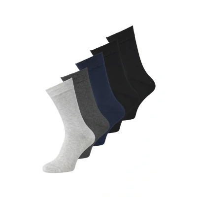 Imagen de Jack &amp; Jones Jacbasic 5 PACK Calcetines, Hombre, Talla: One Size, Black/navy blazer/dark grey melange/light melange