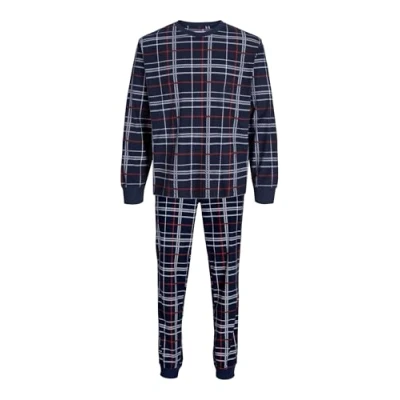 Imagen de Jack &amp; Jones Jacprinted SET Pijama navy/red, Hombre, Talla: Medium, Navy/red
