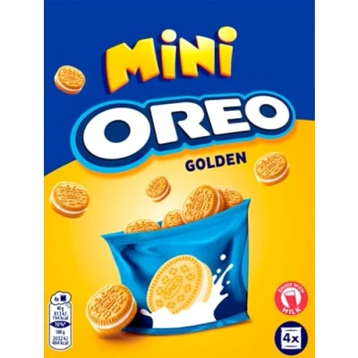 Imagen de Oreo Golden Mini Galletas de Vainilla Rellenas Crema Sabor 160g