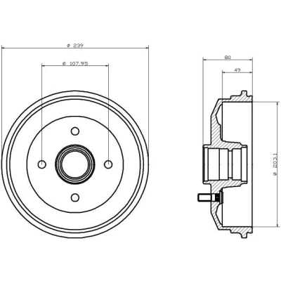 Imagen de TEXTAR PRO 92154203 Disco de freno 226 10 04/04 100 macizo revestido con anillo sensor ABS, sin perno sujeción rueda VOLKSWAGEN: GOLF 3, 2
