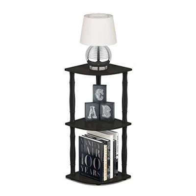 Imagen de Furinno Estantería Tubo Espresso/Negro Clásico 3 niveles tubos clásicos