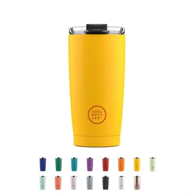 Imagen de Termo Café Bebidas Calientes 5 Horas y Frías 10 550 ml Vaso Térmico de Acero Inoxidable Libre BPA Tapa Hermética Diseño Antimanchas Vivid Yellow Cool Bottles