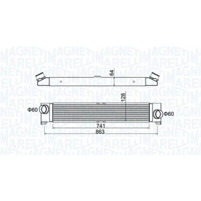Imagen de MAGNETI MARELLI 351319204230 Intercooler FIAT: Ducato III Furgón, Bus, CITROËN: Jumper II PEUGEOT: Boxer Furgón