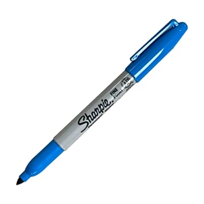 Imagen de Sharpie Rotulador permanente Classic de color azul brillante, 1 2 mm