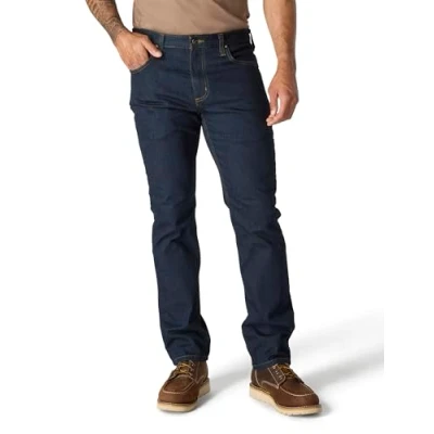 Imagen de Carhartt, Hombre, Vaquero De Corte Recto Y Pernera Cónica, 5 Bolsillos, Con Tecnología Rugged Flex®, Azul Erie, W36 / L32