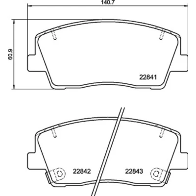 Imagen de BREMBO P 30 108 Juego de pastillas freno con avisador acústico desgaste Chapa antichirridos accesorios KIA: Stinger Hatchback