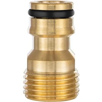 Imagen de Poppstar Adaptador grifo manguera con rosca exterior de 1/2“ y conector macho para (compatible Gardena sistema acoplamiento)
