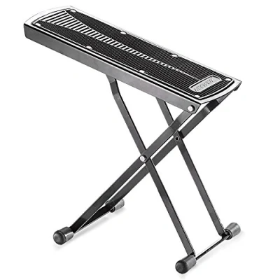 Imagen de Neewer Reposapiés de Guitarra Ajustable, Pedal Hierro Sólido Robusto, 6 Posiciones Altura Fáciles Ajustar, Excelente Estabilidad con Tapones Goma y Almohadilla Antideslizante
