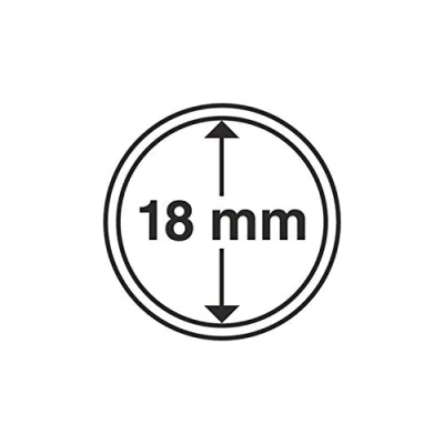 Imagen de Leuchtturm 330328 Cápsulas de monedas diámetro interior 18 mm