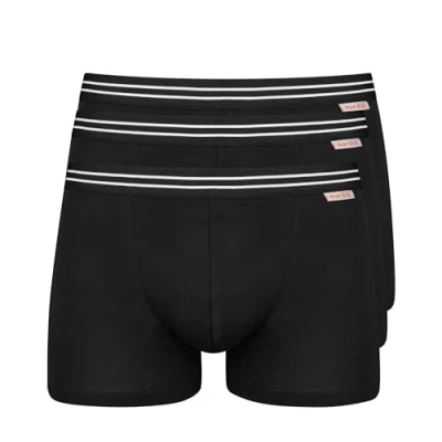 Imagen de Nur Der Boxer Cotton Strech 3er Pack Calzoncillos, Negro, Medium 3 para Hombre