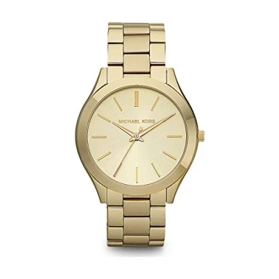 Imagen de Michael Kors Reloj Cuarzo Mujer 42.00mm con dial Analógico Champán y Correa de Pulsera Metal Oro MK3179