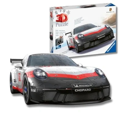 Imagen de Ravensburger 3D Puzzle Porsche 911 GT3 Cup , Vehiculos, 108 Piezas, 10+ Años, Nueva Versión