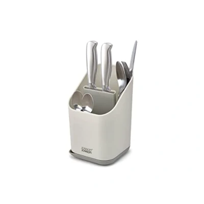 Imagen de Joseph Duo Escurridor de Cubiertos para Fregadero con Ranura Cuchillos, Organizador Cubiertos, Gris