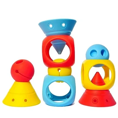 Imagen de MOLUK 2843430 Genius Educational Toy Construction Game Building Blocks Soft Silicone 0+ Months