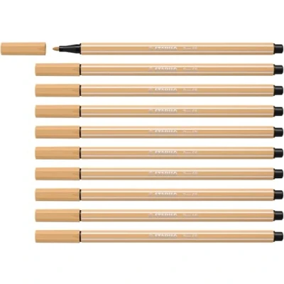 Imagen de Rotulador STABILO Pen 68 Caja con 10 unidades Color ocre claro