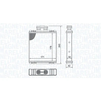 Imagen de MAGNETI MARELLI 350218517000 Radiador de Calefaccion
