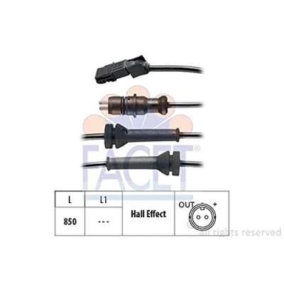 Imagen de FACET 21.0052 Sensor de ABS Made in Italy OE Equivalent 850mm RENAULT: MEGANE 2, SCENIC GRAND 2