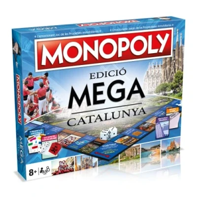 Imagen de MONOPOLY MEGA Juegos de Mesa Edición Catalonia: 2 6 Jugadores, Infantiles y para Adultos, Perfecto Regalo, Ideal Noches Juegos, Desde 8+ Años