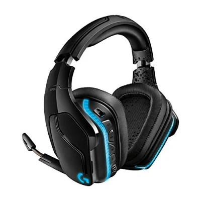 Imagen de Auriculares gaming Logitech G G935, Inalámbricos, Transductores 50mm, DTS X 2.0, PS4/PC/Xbox One/Nintendo, Lighstync, Micrófono, Negro y Azul