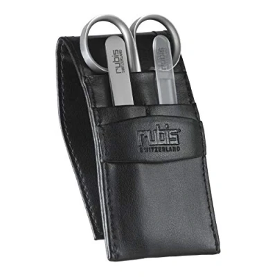 Imagen de Rubis Estuche de manicura en piel color negro con 3 utensilios