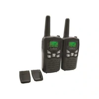 Imagen de Lexibook exte Par de walkie talkies, Rango transmisión 8km, Sonido Digital, Juego comunicación para Interiores y Exteriores, Clip cinturón, Color Negro &amp; Azul, TW58