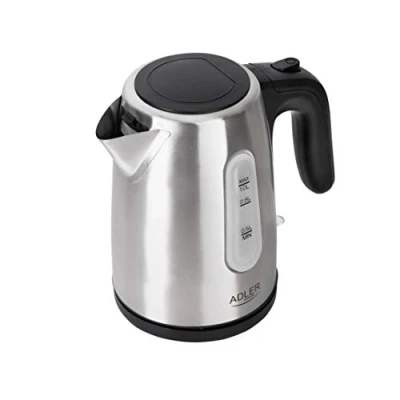 Imagen de ADLER AD1273 Hervidor de Agua Eléctrico, Compacto, Acero Inoxidable, 1Litro, 1630W