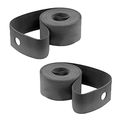 Imagen de cyclingcolors 2X Cinta de Llanta Bicicleta Protector Tubo Interior 18mm Revestimiento Neumático Goma, diámetro 26&quot;