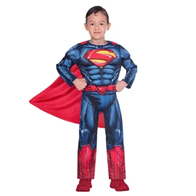 Imagen de amscan Disfraz de superman clásico para niño (edad 8 10 años)