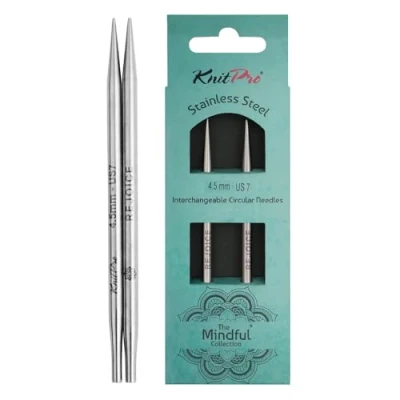 Imagen de KnitPro Tips, Acero Inoxidable, Plata, talla única