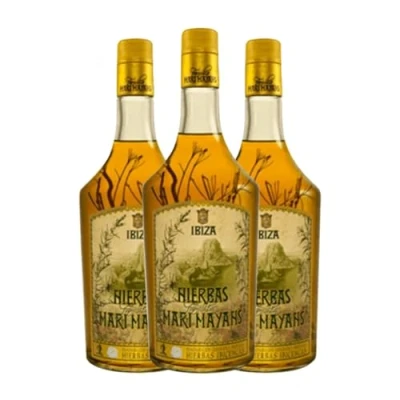 Imagen de Licor de Hierbas Marí Mayans Ibicencas en Rama Botella Misil 1 L (Caja 3 L)