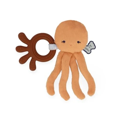 Imagen de KALOO Mordedor de Silicona Forma Pulpo Naranja 14x17cm Desde el Nacimiento K21100
