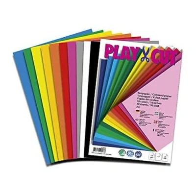 Imagen de PLAY CUT, Papel de color, A5, 130 g/m2, 50 hojas, 10 colores