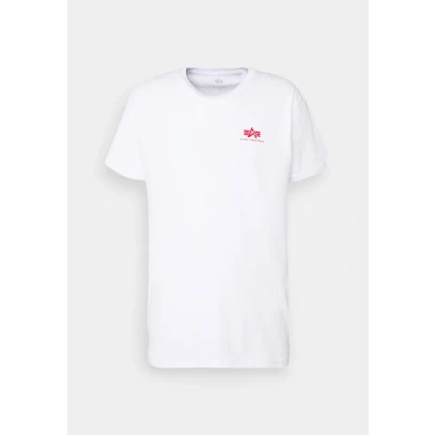 Imagen de Alpha Industries BACK Camiseta estampada, Hombre, Talla: Small, White/red
