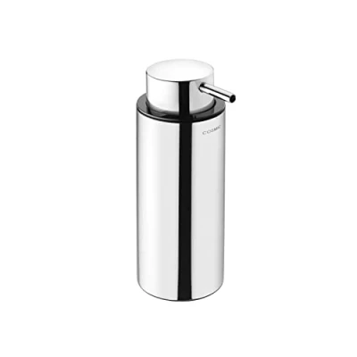Imagen de COSMIC Dispensador Jabon Baño Acabado Cromado Ideal para Baños, Lavabos y Aseos Medidas 6,2 x 8,7 18,3 cm