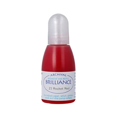 Imagen de Tsukineko Brilliance Recambio de Tinta Re Inker, Grano café, Rouge Fusée, Talla única