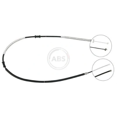 Imagen de A.B.S. K18058 Cable de Freno Mano 1736 Tambor para dirección izquierda/derecha FIAT: Doblo I Cargo