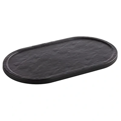 Imagen de APS 85099 Bandeja de melamina (28 x 15,5 1 cm, apta para lavavajillas), color negro