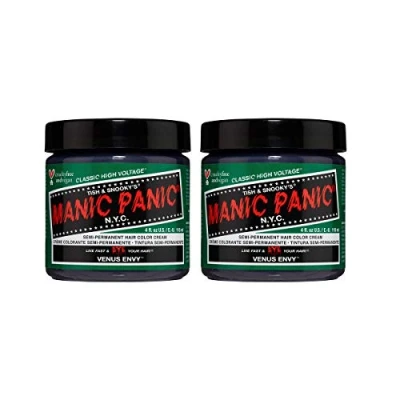 Imagen de Manic Panic Venus Envy Classic Creme, Vegan, Cruelty Free, Green Semi Permanent Hair Dye 2 x 118ml