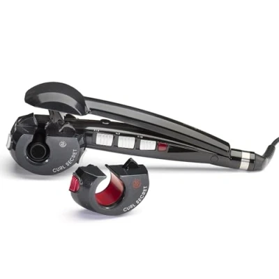 Imagen de BaByliss C1300E Rizador de pelo automático con 2 cabezales, 100% automático, doble calentador cerámico, color negro