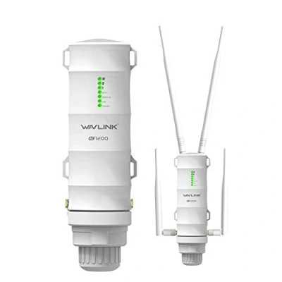 Imagen de WAVLINK AC1200 Gigabit Outdoor WLAN Access Point Support 60 Meters PoE, Resistente a la Intemperie, Dual Band 5G + 2,4G Ideal para (572HG3)