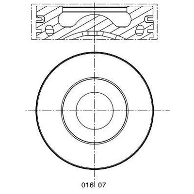 Imagen de Pistón MAHLE ORIGINAL 016 07 00