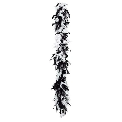 Imagen de Boland 52656 Emplumada Boa, 180 cm, 50 Gramos, Blanco / Negro , color/modelo surtido