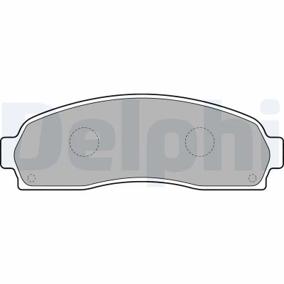 Imagen de DELPHI LP1757 Juego de pastillas freno no preparado para indicador desgaste Chapa antichirridos sin accesorios FORD USA: Explorer Mk2