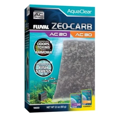Imagen de Fluval Carga Zeo Carbón para filtros Mochila Acuario AquaClear AC20/30, 1pc