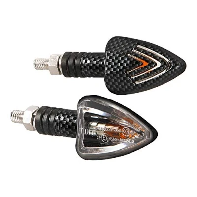 Imagen de Lampa Flechas Intermitentes de Carbono, 2 Unidades, 90066
